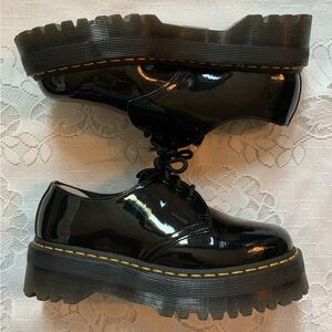 Dr. Martens 1461 patent leather platform oxfords